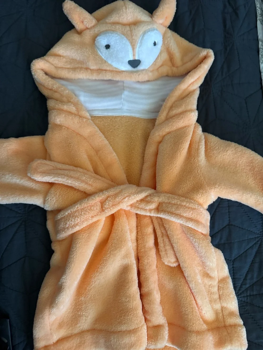 Cloud Island Plush Fox Baby Hooded Bathrobe